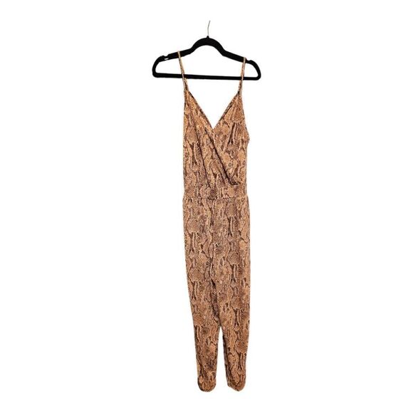 EXPRESS Snake Print Jumpsuit - Size XL - Picture 1 of 9